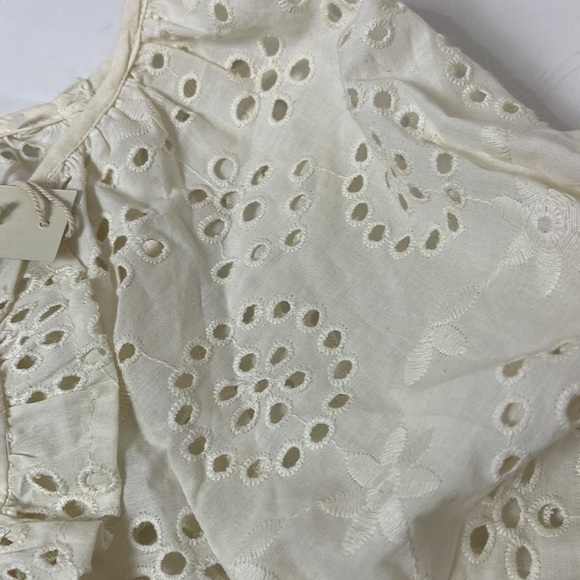 Joie Eyelet Ruffle Blouse Lace Size Size XS - Picture 8 of 8